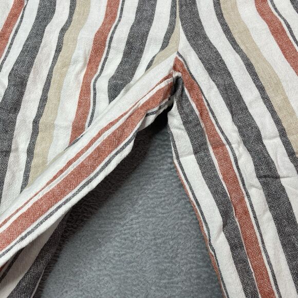 Marc New York Women’s Small Striped Linen Blend Crop Beach Vacation Pants - Picture 4 of 10